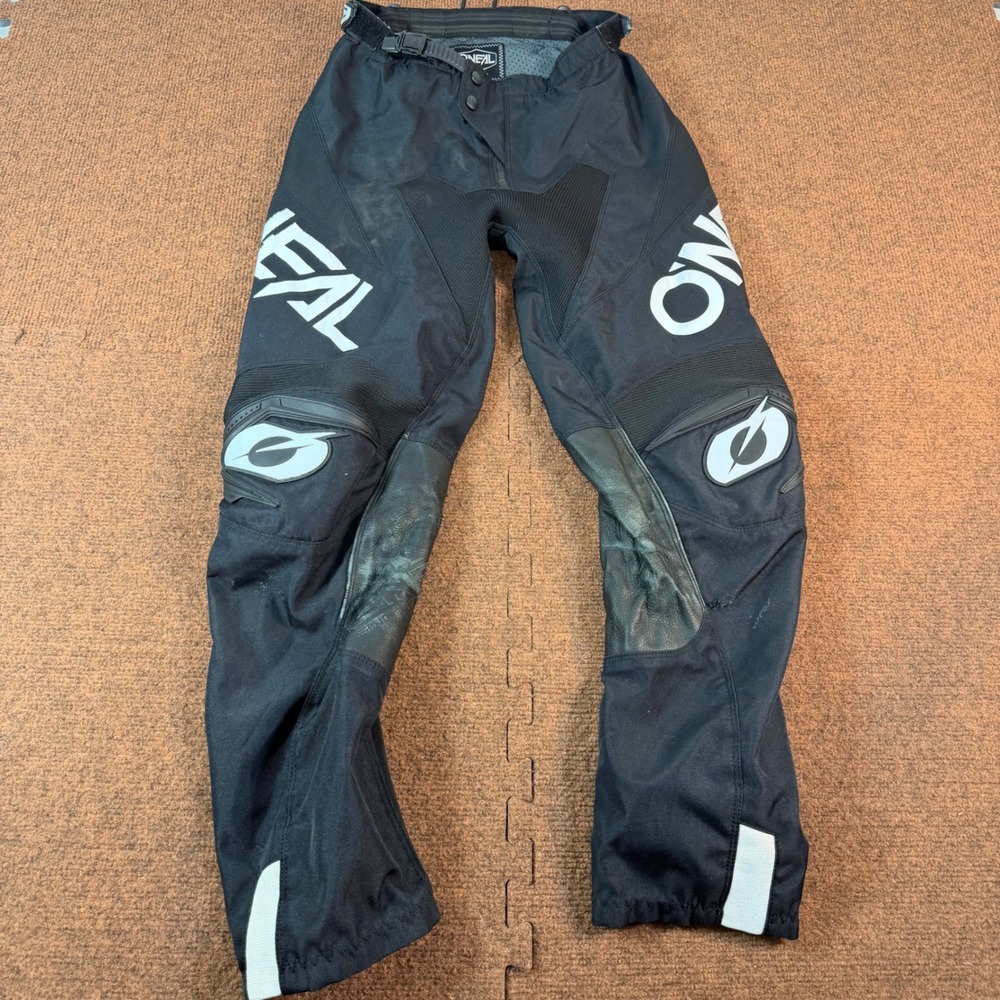 ONeal Mayhem Motocross Pants Black White Racing Gear Adult 28 Kevlar Leather
